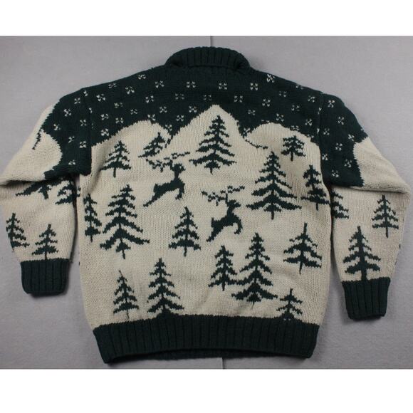 Knit Christmas Sweater Men's Medium Pullover Grandpa Core Ski Novelty Reindeer - Picture 2 of 7